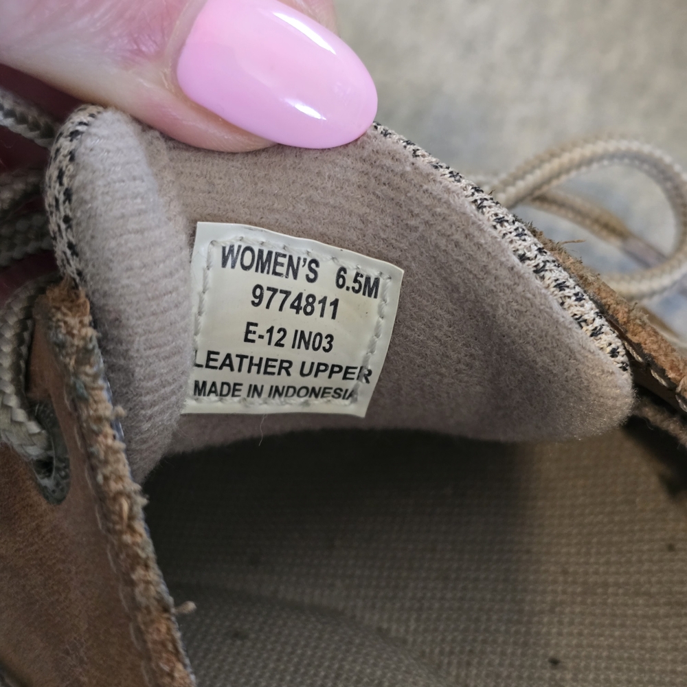 Sperry Brown Leather Boat Shoes Size 6.5 Women Slipon - Picture 7 of 7